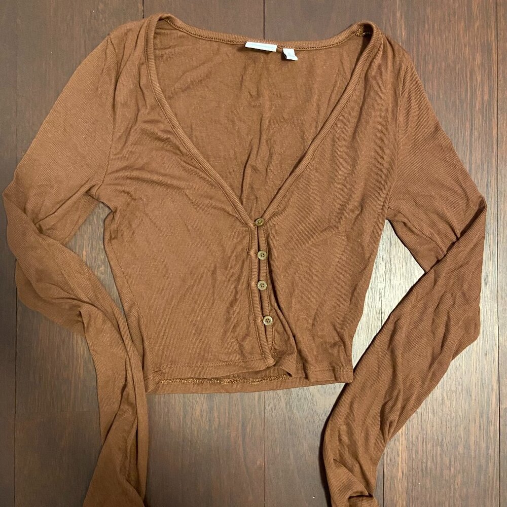 Brown Sunday Best Crop Top (small)